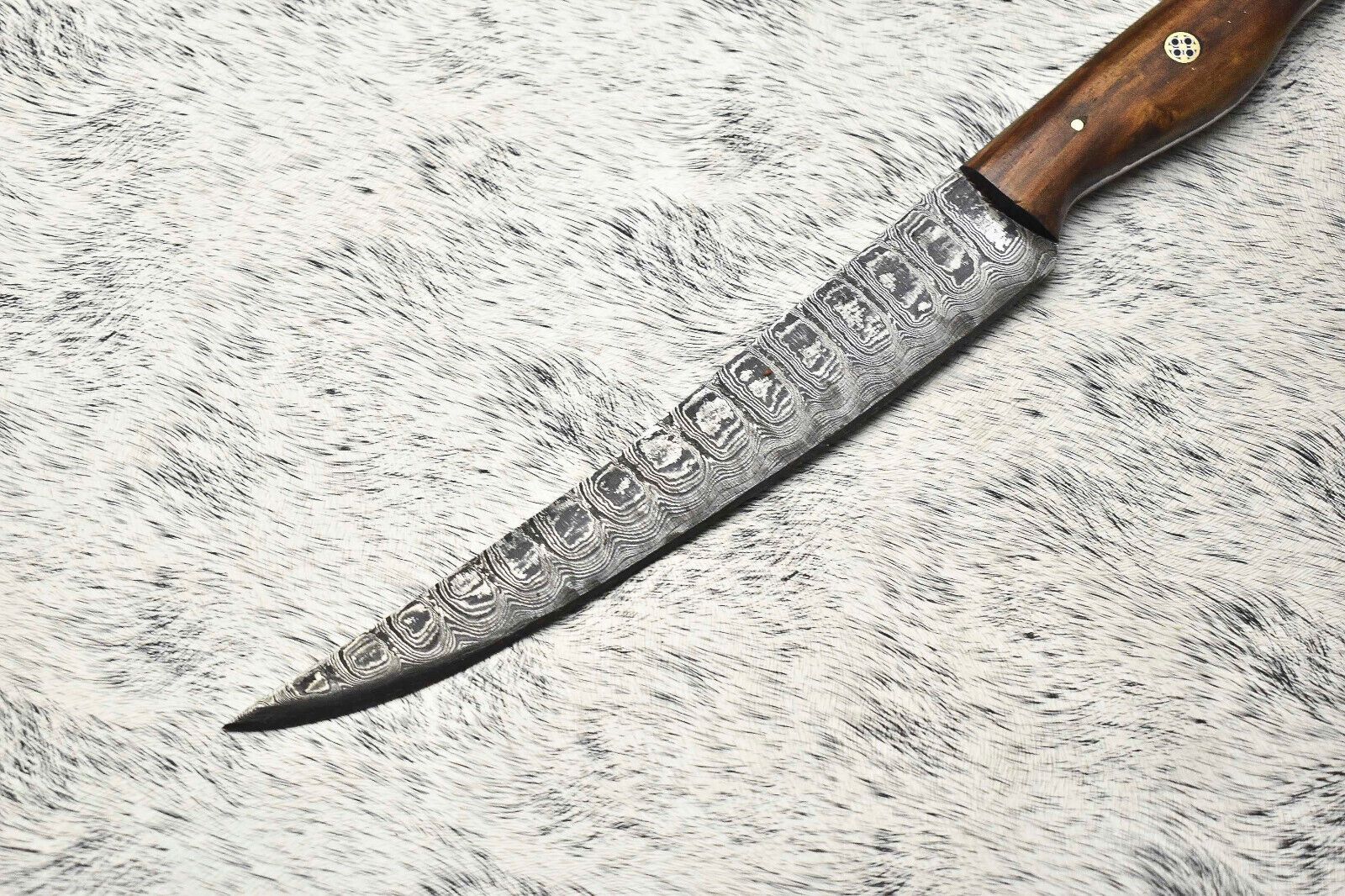 Handmade Damascus Steel Chef Knife  Full Tang Professional Kitchen Blade 2