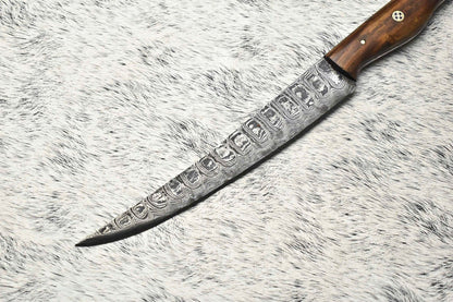 Handmade Damascus Steel Chef Knife  Full Tang Professional Kitchen Blade 2