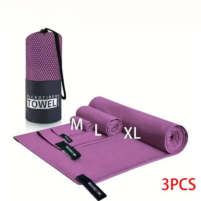 3PCS Quick Drying Towels Outdoor Swimming Fitness And Camping Towel Set Soft And Skin Friendly 9