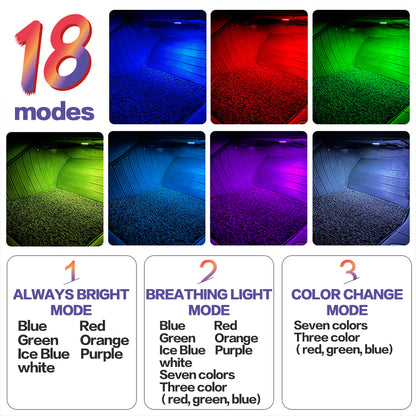 Car Footwell LED Lights Interior Atmosphere Bulbs Decorative Lamp Accessories 1