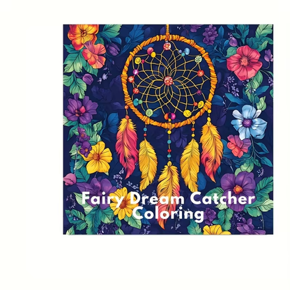 Fairy Dream Catcher Coloring Book For Adults Stress Relief Colouring Mood Reduction Anti Anxiety Ar 5