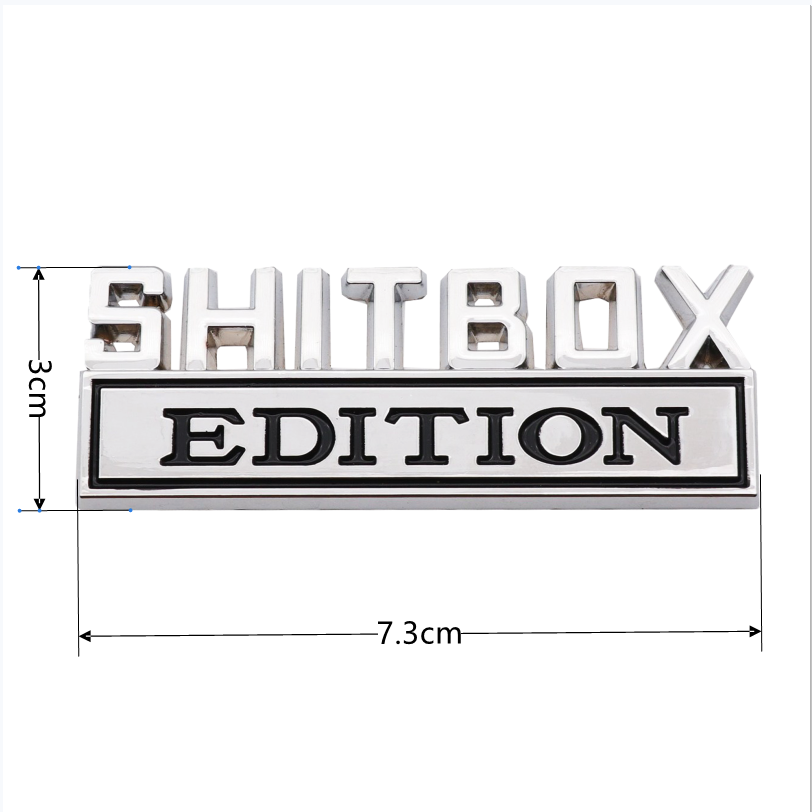 Emblem, 3D Zinc Alloy Car Badge, Tail and Side Sticker Accessories