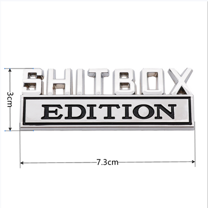 Emblem, 3D Zinc Alloy Car Badge, Tail and Side Sticker Accessories