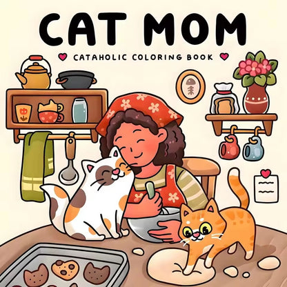 Naughty Cats Coloring Book, Perfect Gift for Cat Mom, Stress Relief Drawing Book for Simple Joys, Party, Birthday