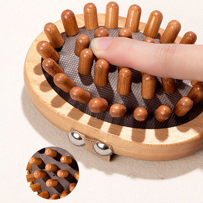 Wooden Body Massage Brush, Essential Oil Spa Air Cushion Comb, Anti Cellulite Scalp Massage Brush, Relaxing Body Massage