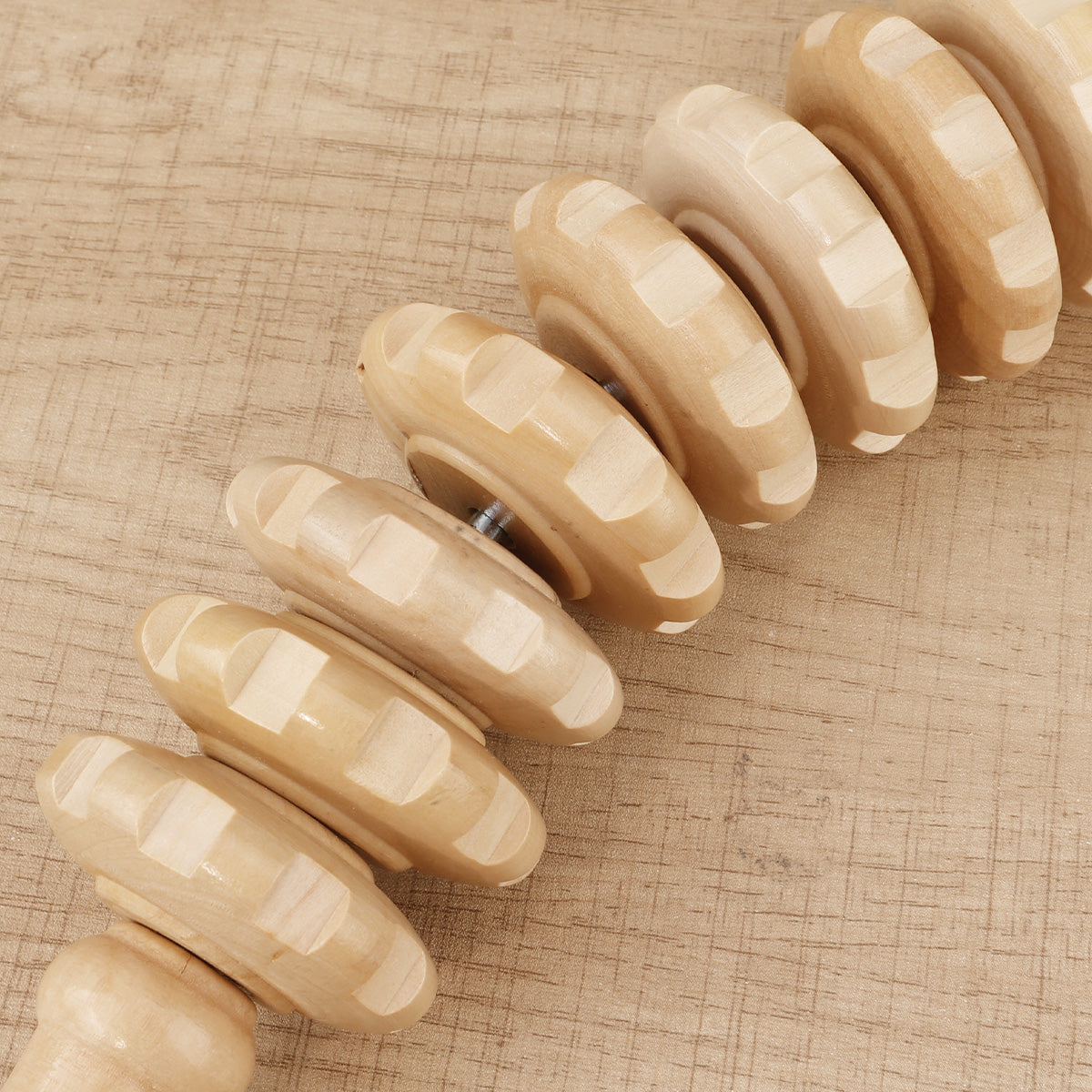 Trigger Point Wooden Therapy Massager Stick, Fascia Roller for Cellulite, Muscle Belly & Body Pain Relief