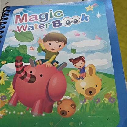 Creative Kids Water Drawing Book, Reusable Design, Portable Travel Toy, Holiday Christmas Gift