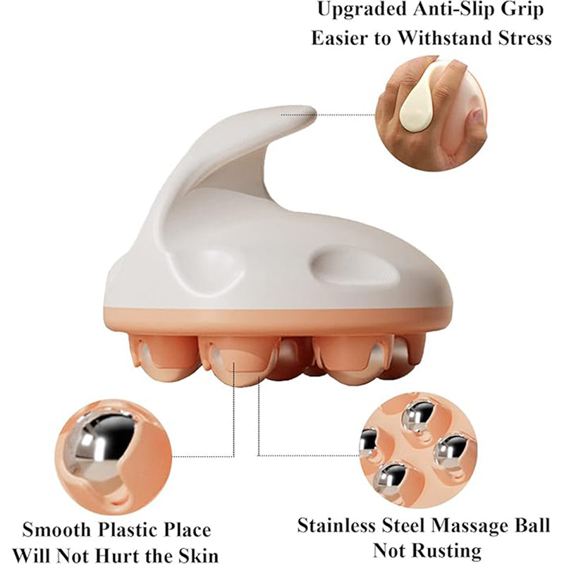 Portable Massage Roller Handheld Body Neck Back Foot Shoulder Leg Relax Massager Tool 2