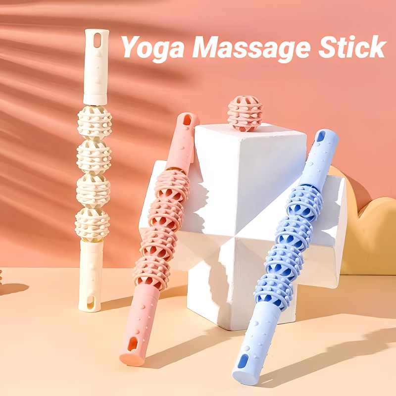 Wolf Tooth Fascia Roller Muscles Massage Stick, Yoga Fitness Relaxation, For Calves Thighs Quadriceps Arms Forearm