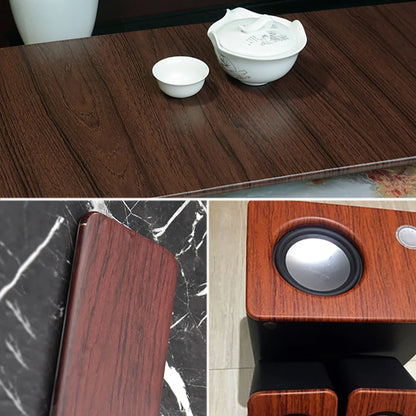 Wood Grain PVC Self Adhesive Vinyl Wrap Film, Textured Car Stickers, DIY Furniture Wallpaper