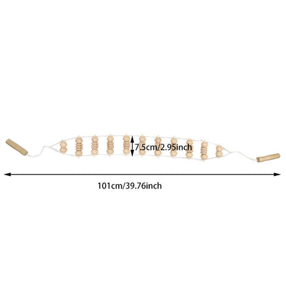 Wood Therapy Back Massage Roller Rope, Cellulite Massage Tools, Self Massage Tools for Neck, Leg, Back Pain Relief