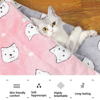 Soft Flannel Pet Sleeping Mat For Dogs And Cats 2