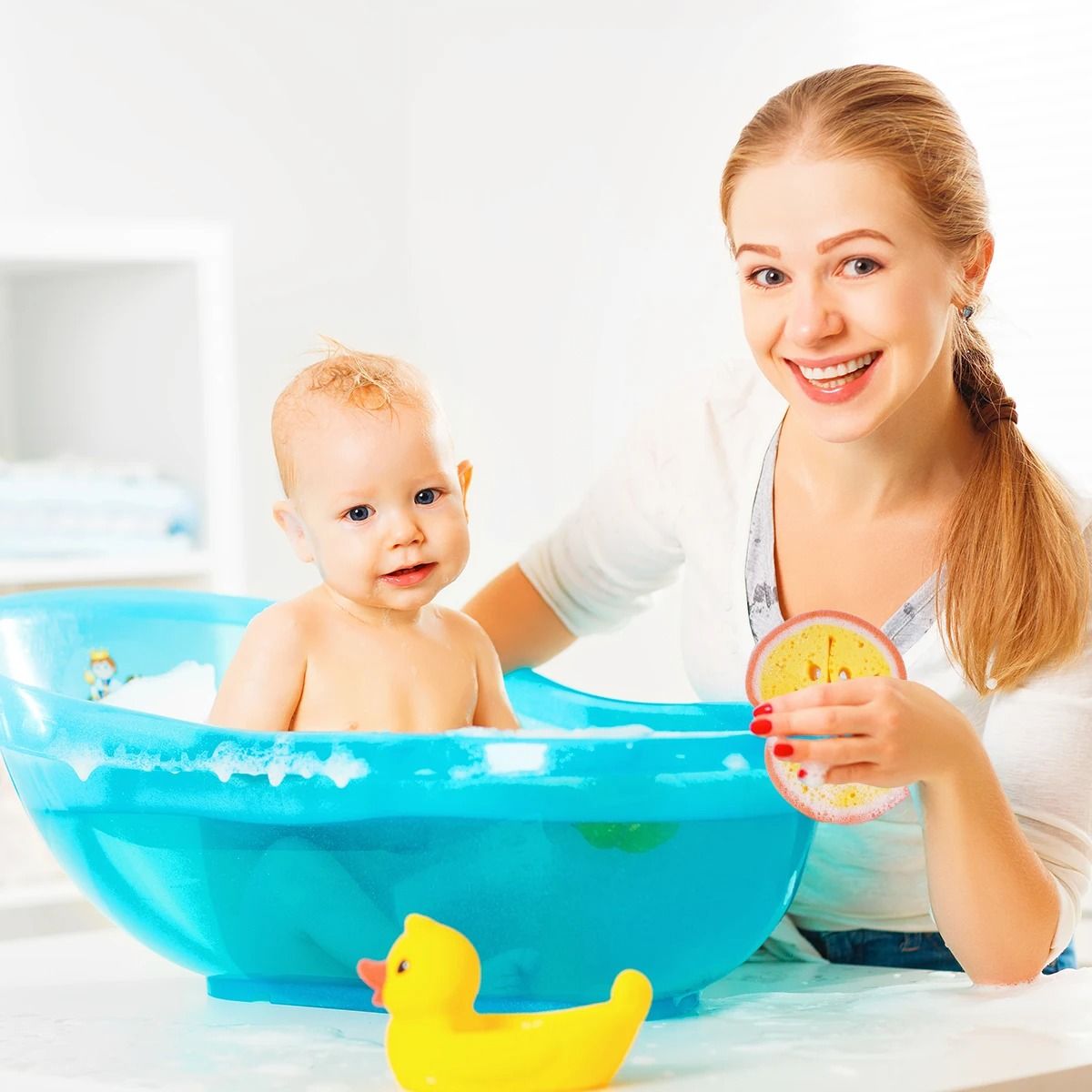 Fruit Shaped Bath Sponge Set 4 Pieces Kids Body Cleaning Shower Sponges 2