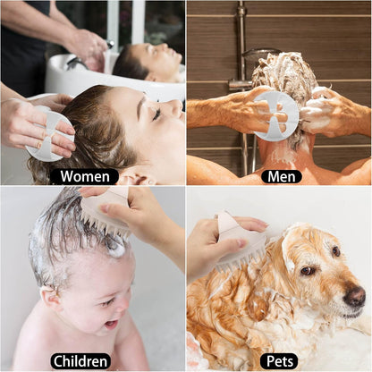 Silicone Hair Scalp Massager Brush Scalp Exfoliator For Dandruff Removal Hair Washing Brush For Dee 2
