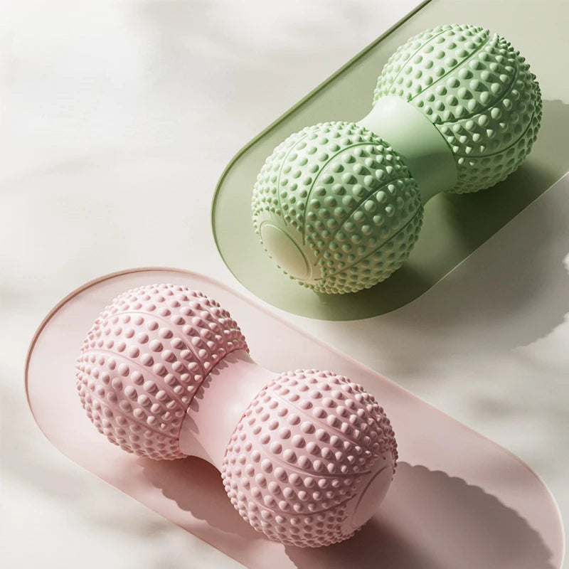 Peanut Ball, Fascia Foot Massage Ball, Neck Membrane and Sole Muscle Relaxation Tool for Yoga and Back Pain Relief