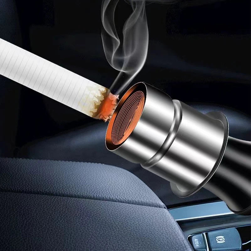 Professional Cigar Lighter Portable Car Emblem Cigarette Lighter Auto Smoking Accessory 1