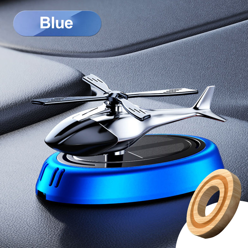 Solar Helicopter Car Air Freshener Decorative Aromatherapy Propeller Rotary Perfume Diffuser For Ca 6
