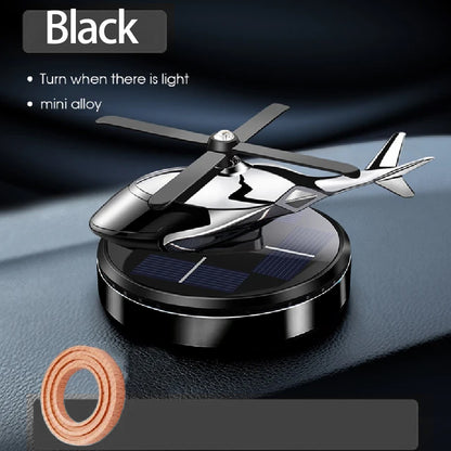 Solar Helicopter Car Air Freshener Decorative Aromatherapy Propeller Rotary Perfume Diffuser For Ca 7