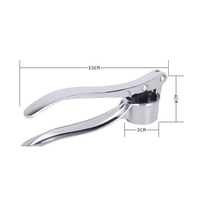 Stainless Steel Garlic Press Crusher, Manual Garlic Mincer Squeezer, Handheld Grinding Tool for Home Kitchen Accessories