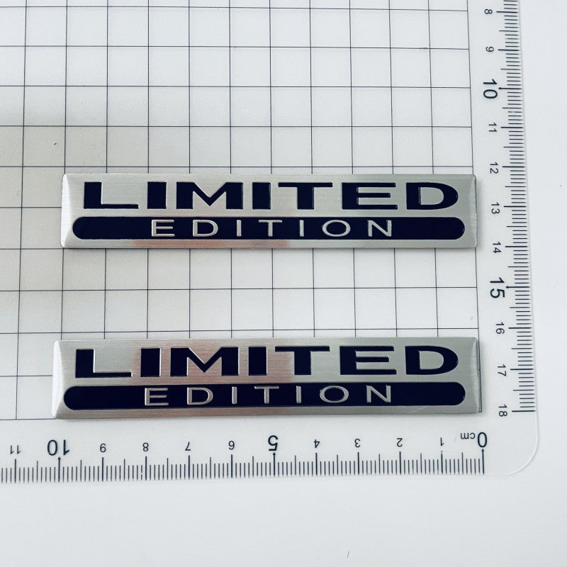 Aluminium LIMITED EDITION Emblem Sticker, 3D Metal Logo Badge, Car Trunk Decal, Special EDITION Fender Sticker Accessori