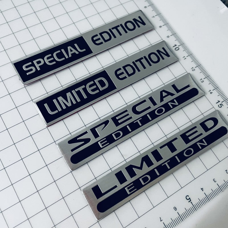 Aluminium LIMITED EDITION Emblem Sticker, 3D Metal Logo Badge, Car Trunk Decal, Special EDITION Fender Sticker Accessori