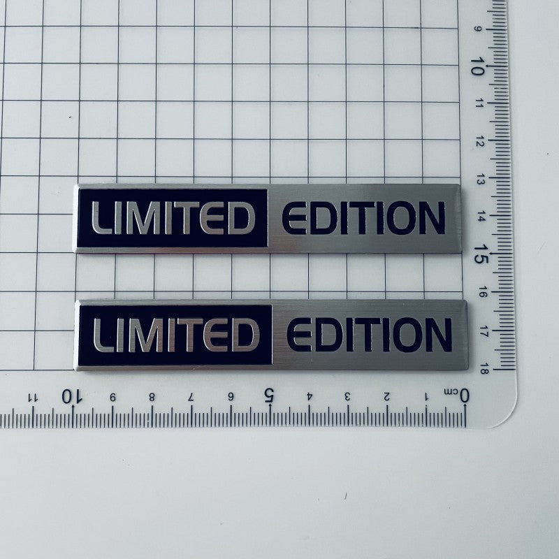 Aluminium LIMITED EDITION Emblem Sticker, 3D Metal Logo Badge, Car Trunk Decal, Special EDITION Fender Sticker Accessori