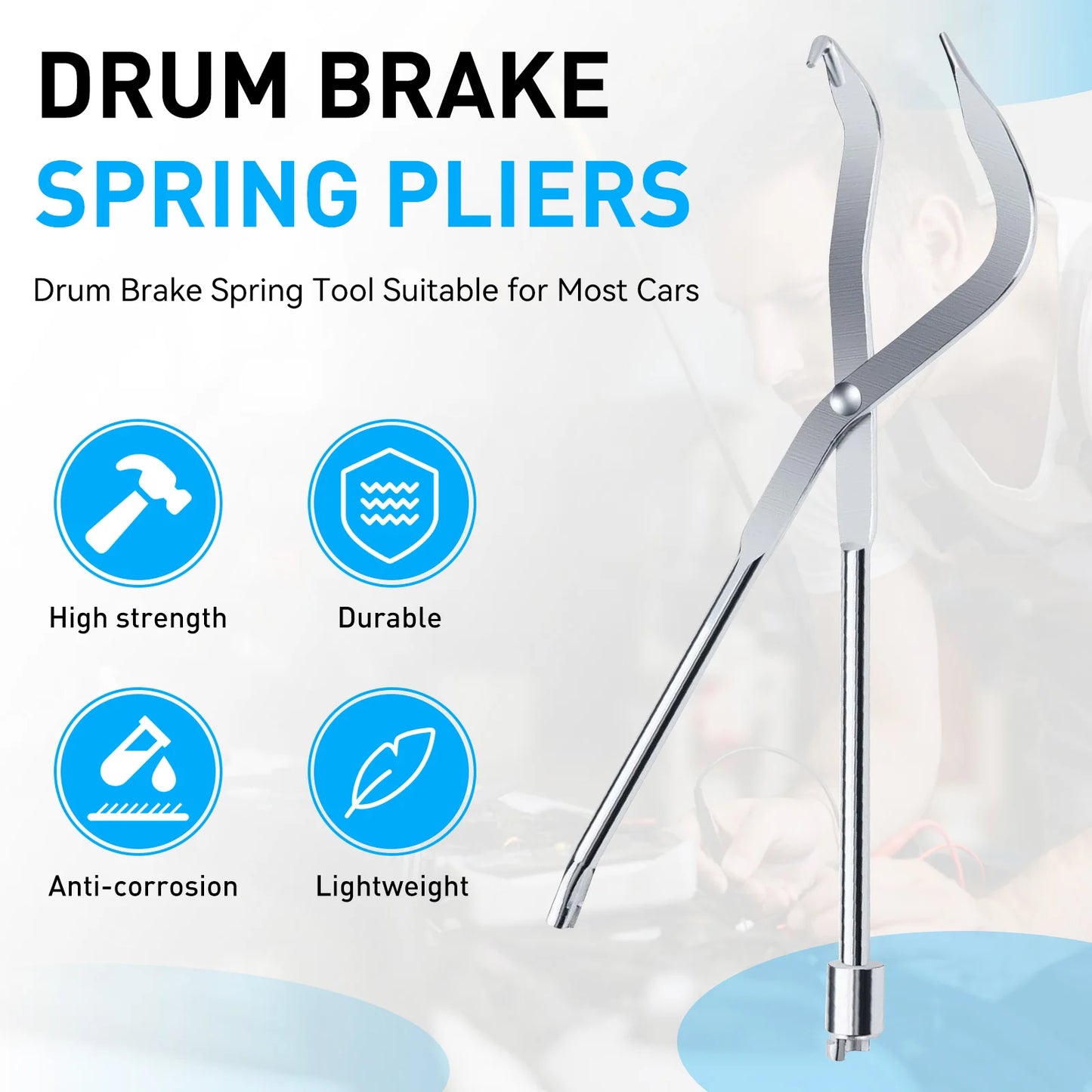 Brake Spring Clamp Plier, Car Drum Brake Tool, Workshop Installer Clamp, Auto Repair Disassembly Accessories