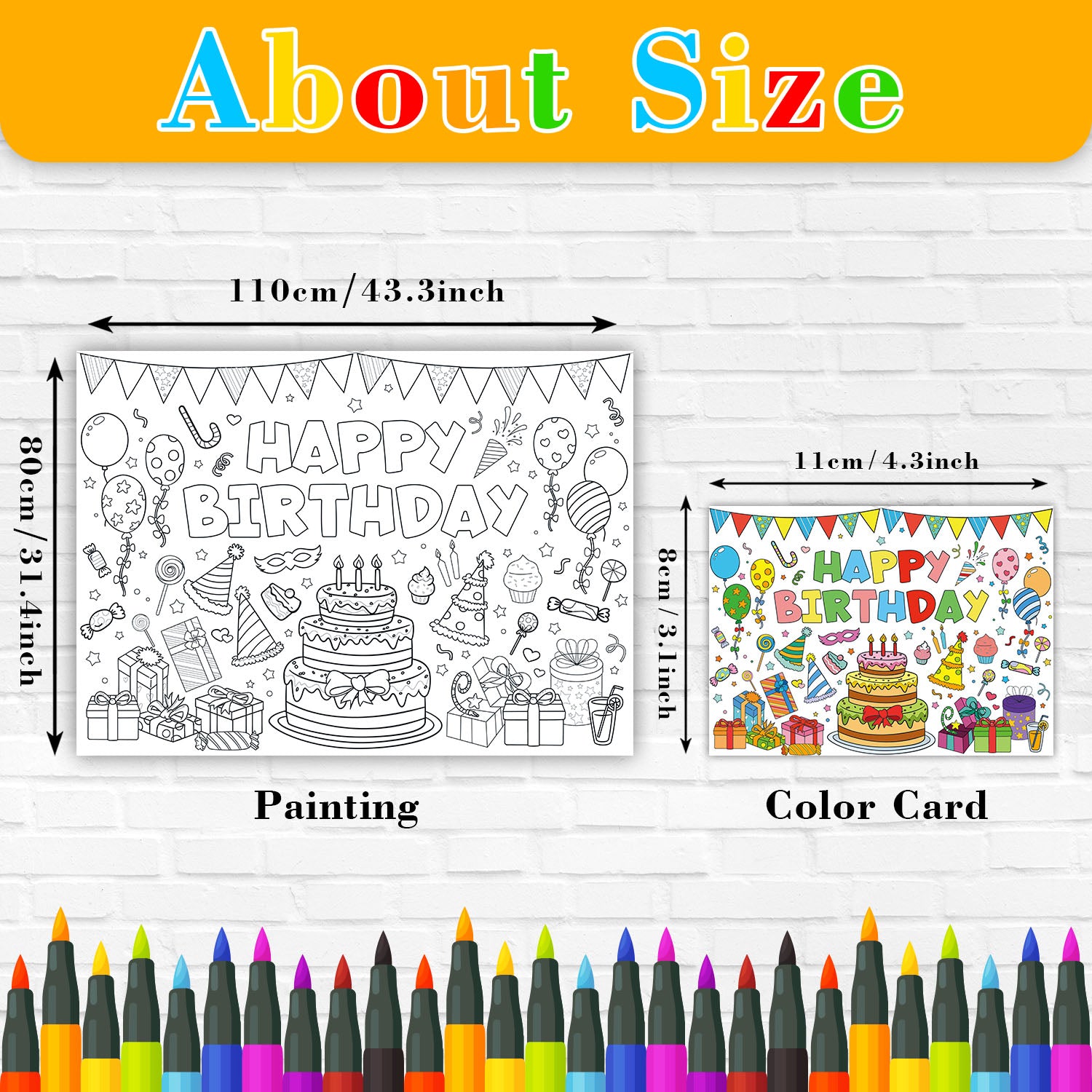 Space Birthday Party Supplies, Coloring Tablecloth for Kids, Birthday Coloring Poster, Drawing Books for Boys and Girls