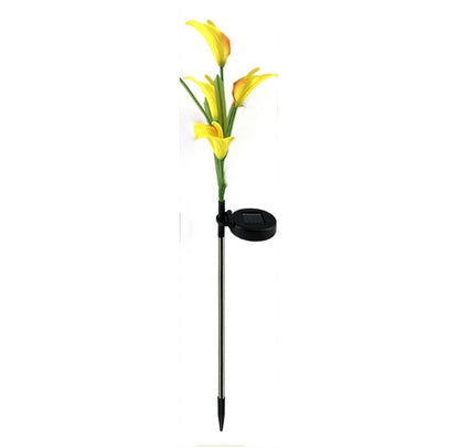 Solar Garden Light, Calla Lily Solar Pile Light, Outdoor Waterproof Backyard Terrace Porch Garden Decoration
