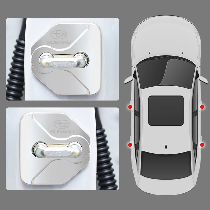 Outback Car Accessories Car Door Lock Protective Cover Scratch Resistant Lock Guard 1