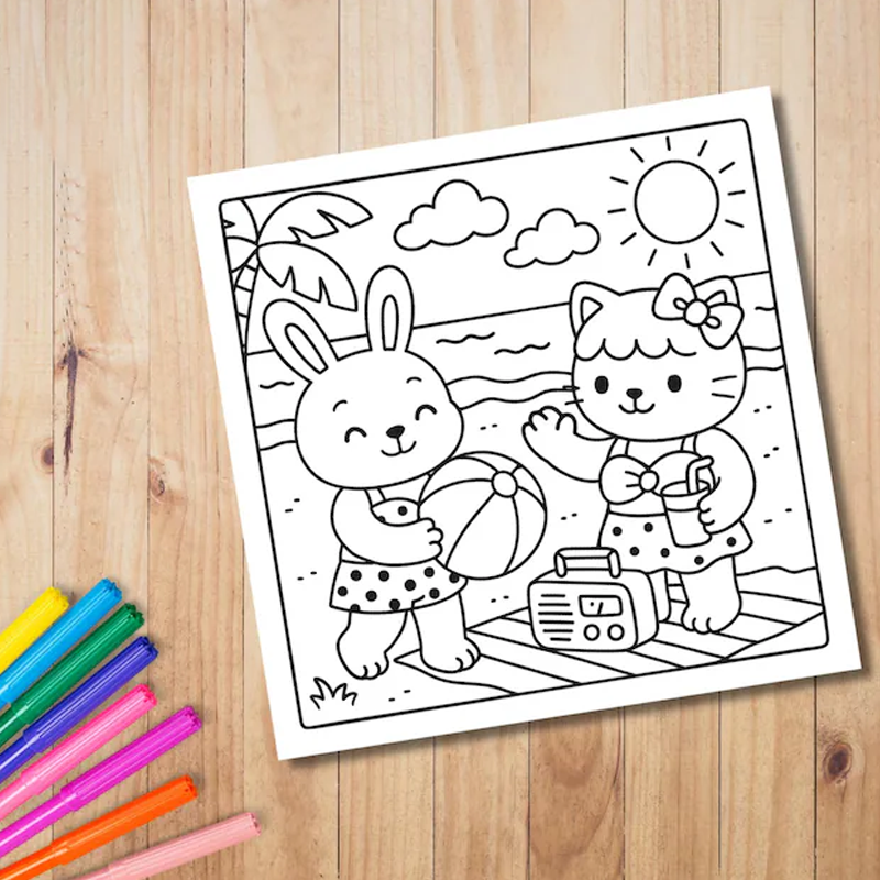 Cutie Coloring Book for Adults, Valentine's Day Gifting, Birthday Party Gift, Christmas, Drawing Supplies