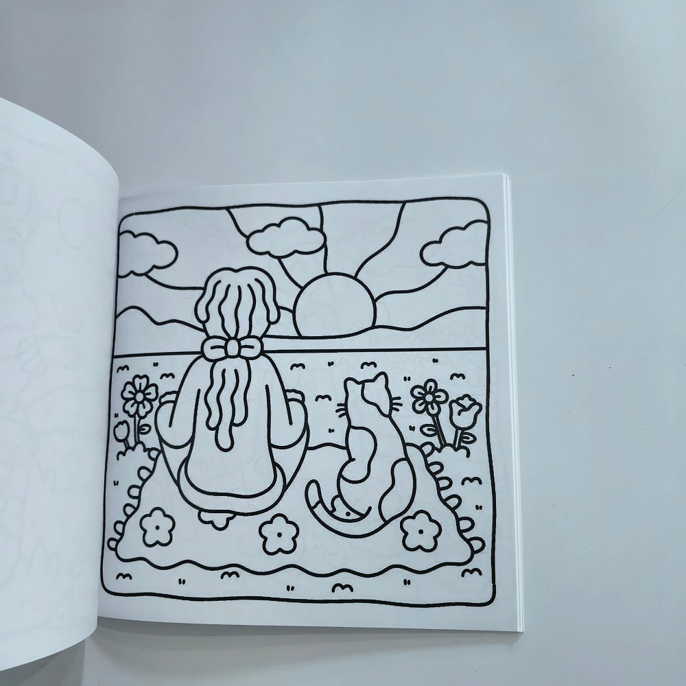Cozy Girl Homebody Coloring Book, A Cute Stress Relief Art Drawing Book, The Perfect Gift for Birthdays and Parties