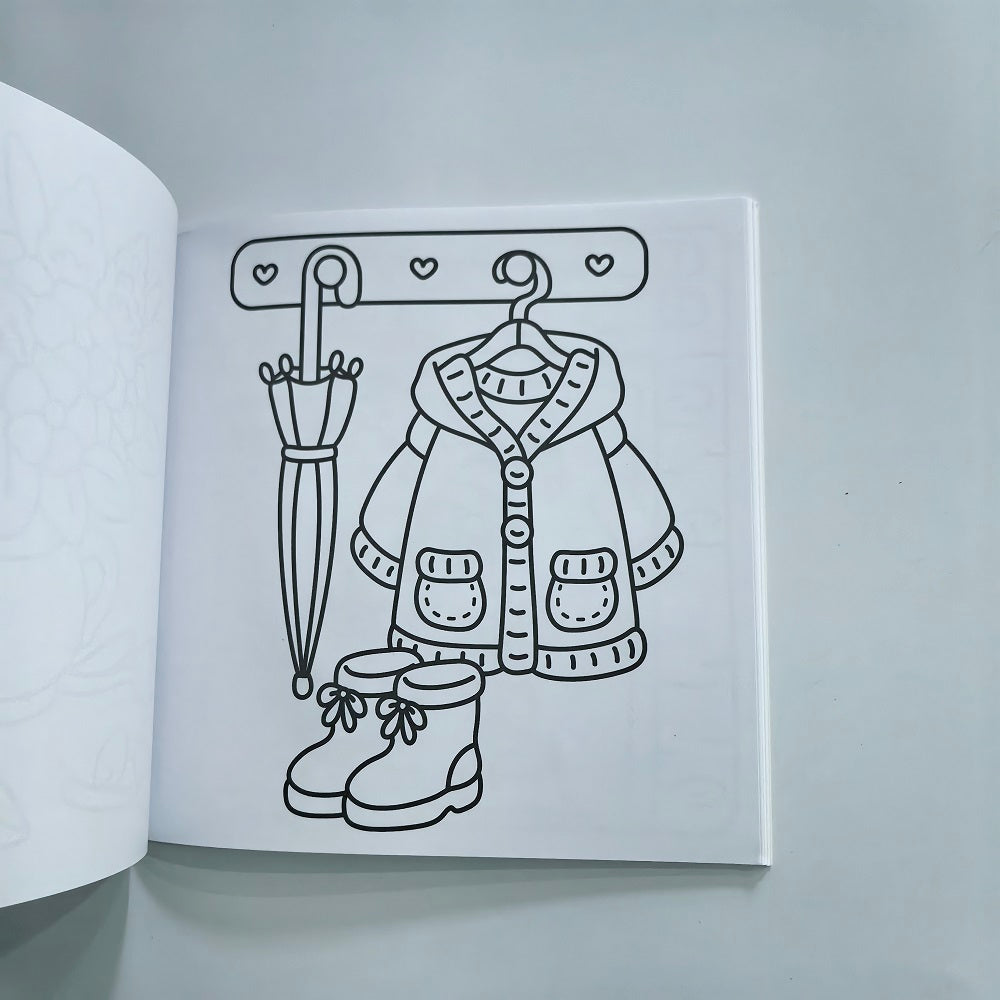 Cozy Girl Homebody Coloring Book, A Cute Stress Relief Art Drawing Book, The Perfect Gift for Birthdays and Parties