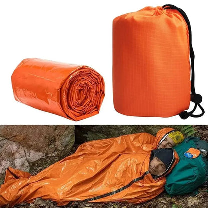 Emergency Thermal Sleeping Bag Lightweight Waterproof Survival Blanket for Camping and Hiking