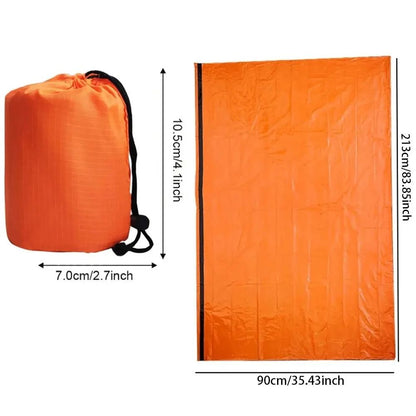 Emergency Thermal Sleeping Bag Lightweight Waterproof Survival Blanket For Camping And Hiking 5
