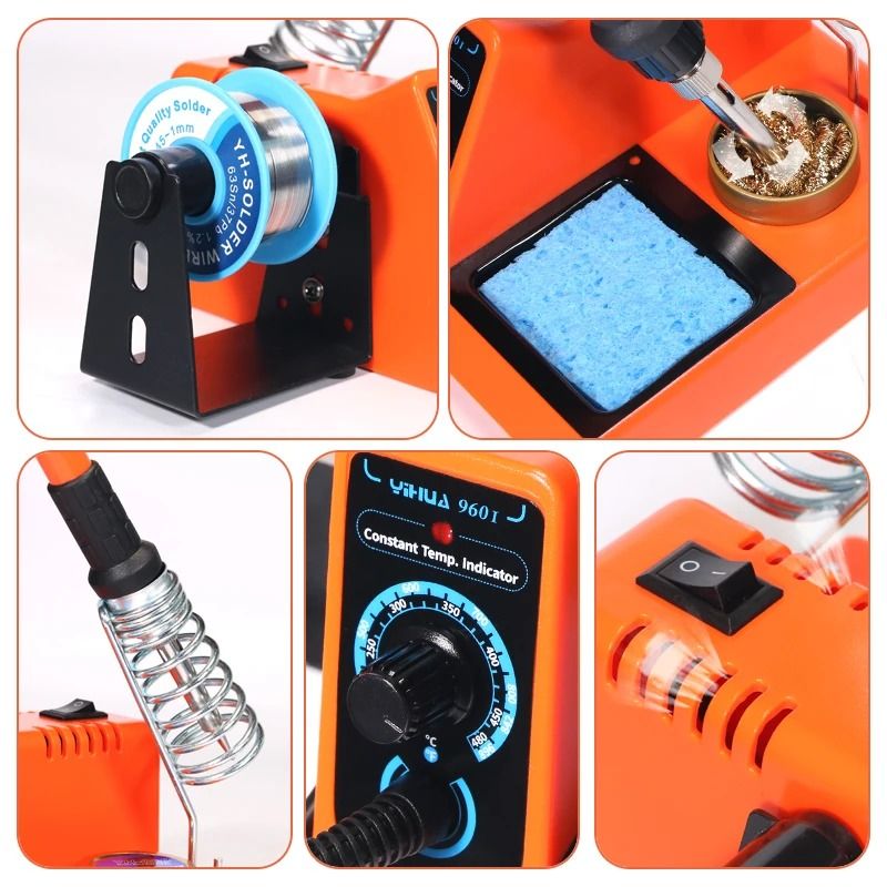 Digital Adjustable Soldering Station Kit With Helping Hands 3