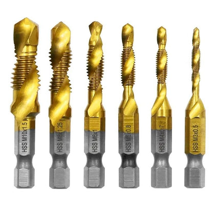 Precision Titanium Plated Drill And Tap Set