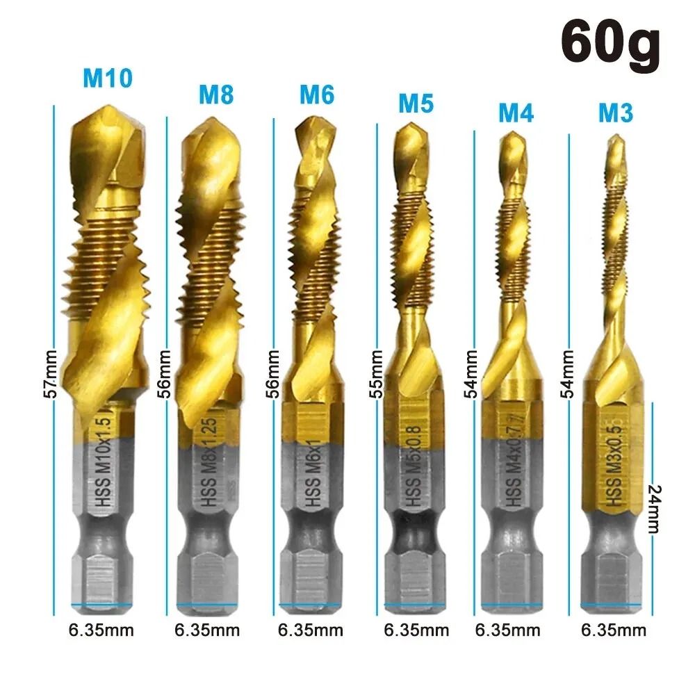 Precision Titanium Plated Drill And Tap Set 2