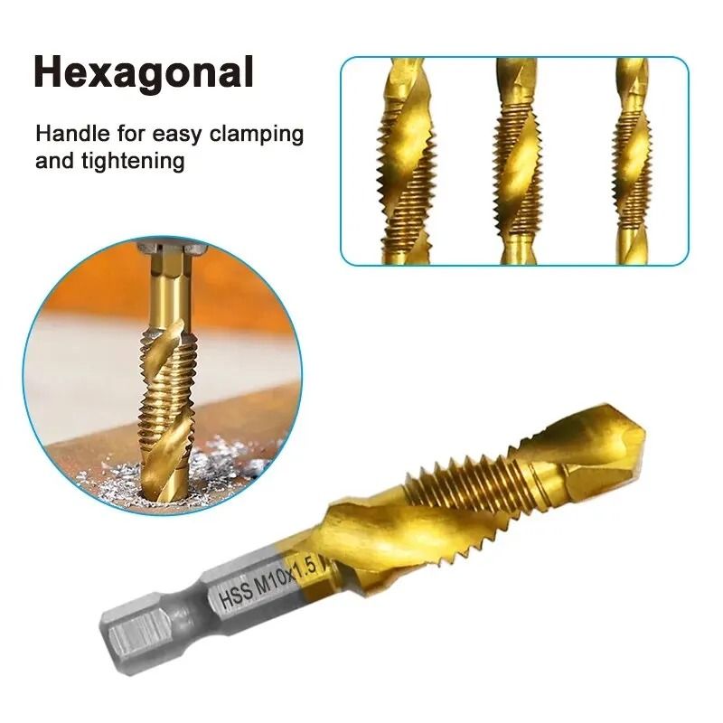 Precision Titanium Plated Drill And Tap Set 3