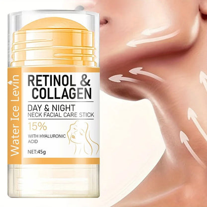 Retinol and Collagen Neck Cream Stick for Day and Night Hydration