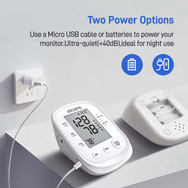AICARE Blood Pressure Monitor Upper Arm Automatic Tonometer Digital Blood Pressure Meter BP Medical 2