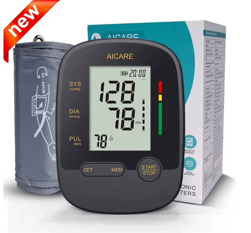 AICARE Blood Pressure Monitor Upper Arm Automatic Tonometer Digital Blood Pressure Meter BP Medical 5