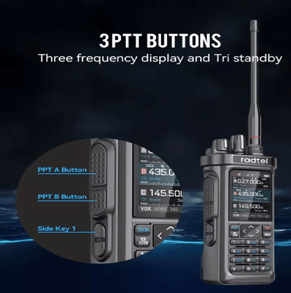 Radtel RT950 PRO MultiBand 10W Handheld Radio 4