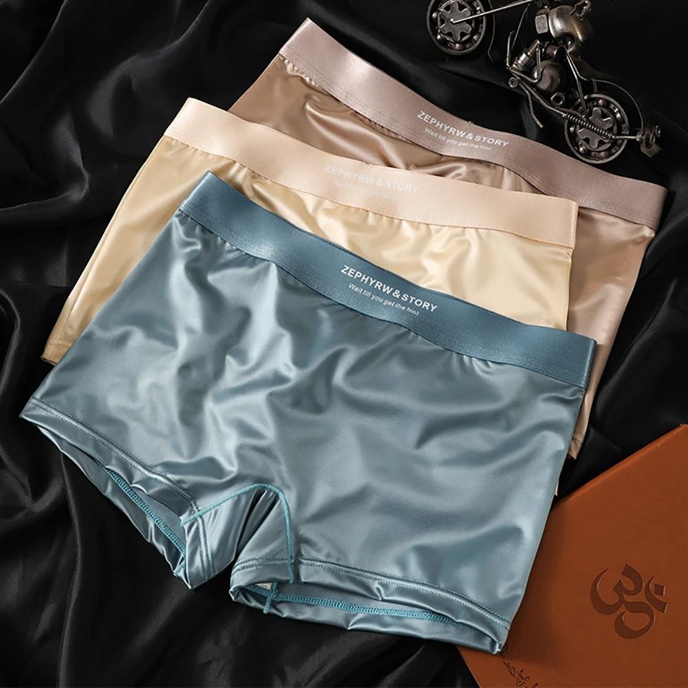 Luxury Ice Silk Breathable Womens Panties 3 Pack 9