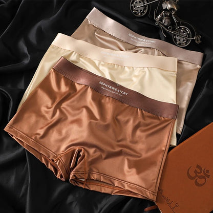 Luxury Ice Silk Breathable Womens Panties 3 Pack 10