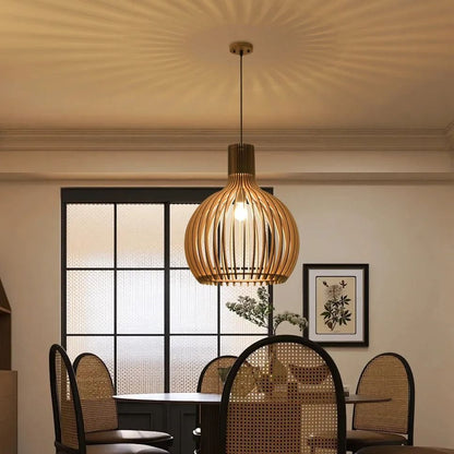 Handmade Rattan Bamboo Ceiling Lamp 1