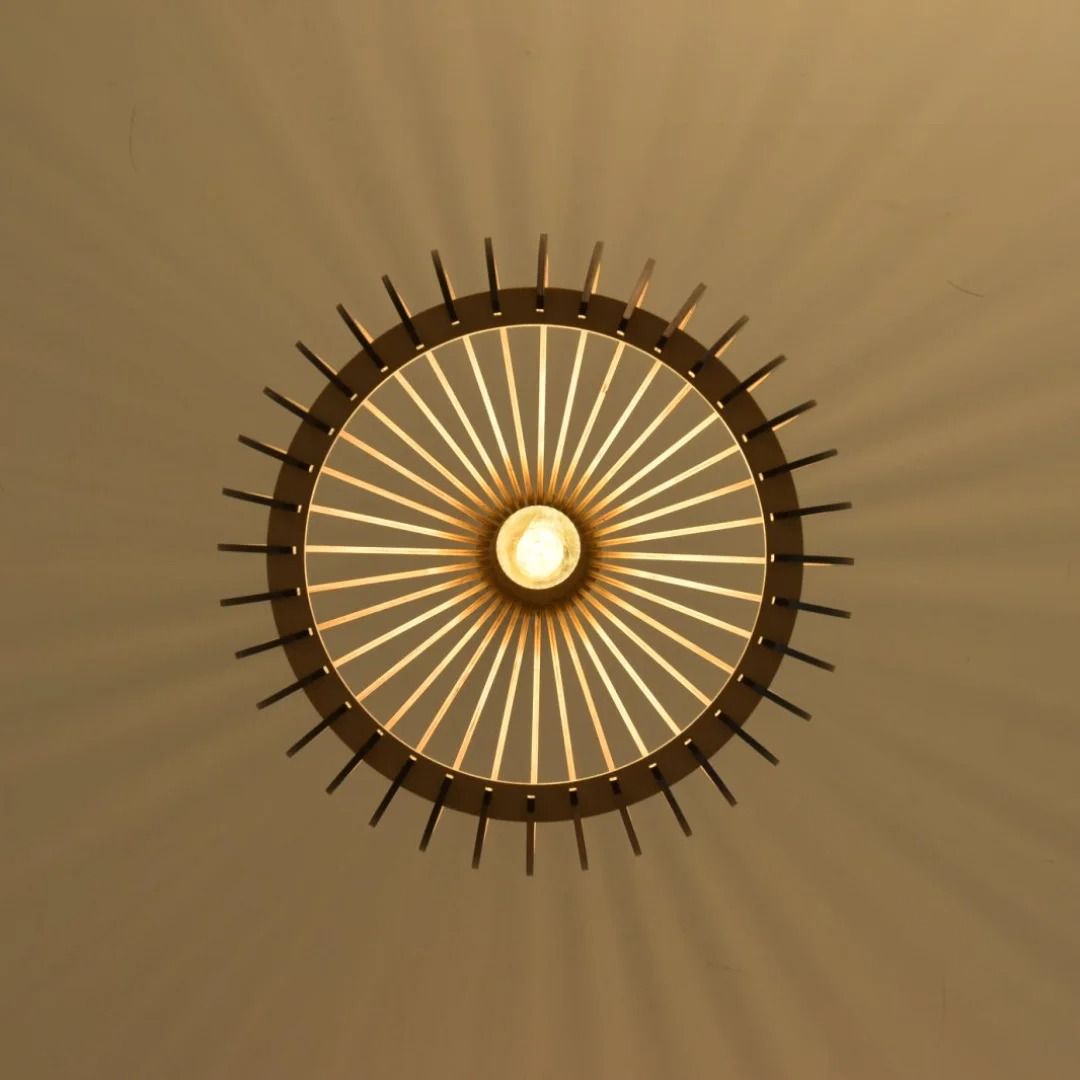 Handmade Rattan Bamboo Ceiling Lamp 3