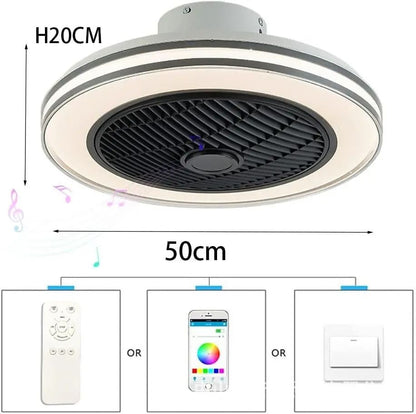 Smart LED Ceiling Fan With Bluetooth Speaker 5