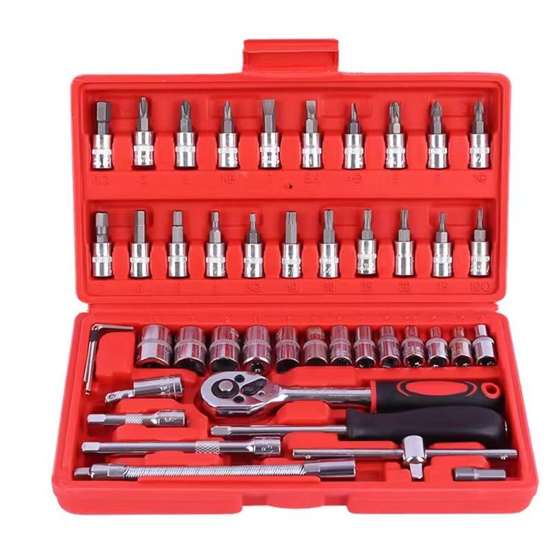 ProMaster 46Piece Socket Wrench  Ratchet Tool Kit  Complete DIY And Auto Repair Set 7