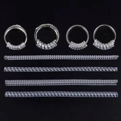 ClearFit Silicone Ring Size Adjuster  4Piece Transparent Ring Resizer Set For Loose Rings 6